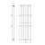 Rysunek techniczny - COLONNA grzejnik łazienkowy 602x1800mm, biały
