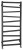 ZIG grzejnik łazienkowi 500x1096mm, antracyt