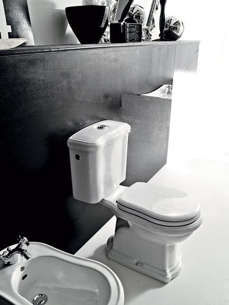RETRO spłuczka do kompaktu WC, biały #3