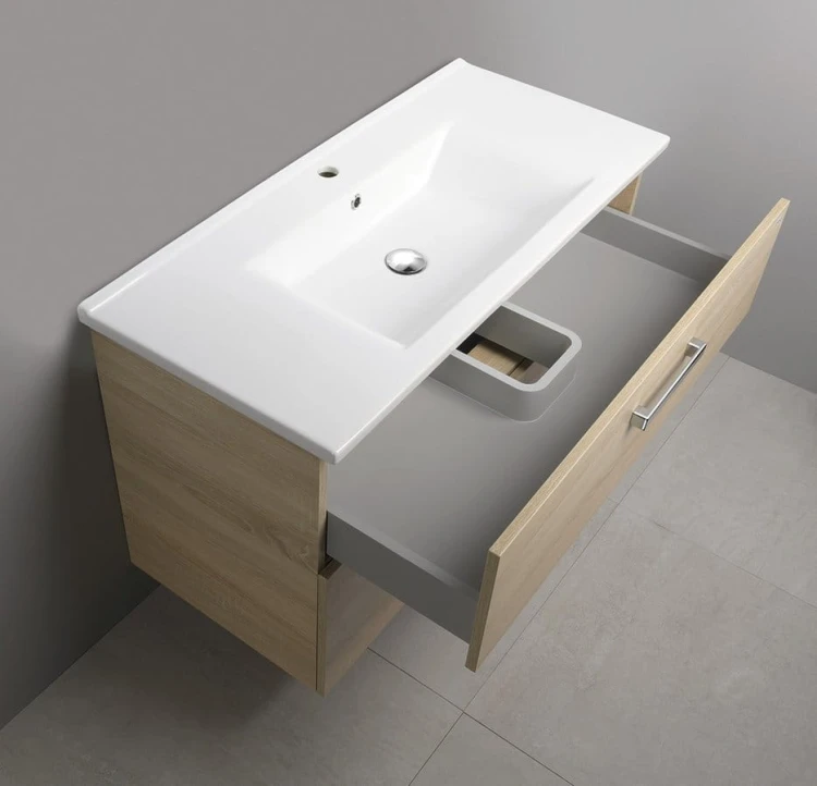 VEGA szafka umywalkowa 97x60x43,8cm, 2 szuflady, dąb platin #4