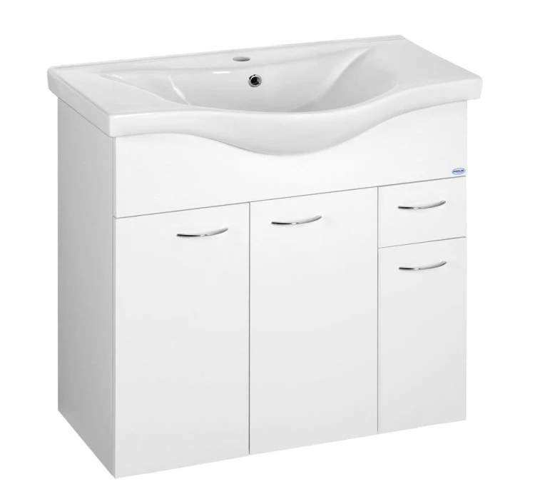 KERAMIA FRESH szafka umywalkowa 74,5x74x34,7cm, biała