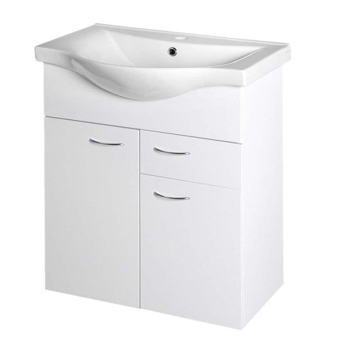 KERAMIA FRESH szafka umywalkowa, 1 szuflada, 60,6x74x34cm, biała #2