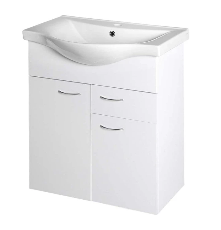 KERAMIA FRESH szafka umywalkowa, 1 szuflada, 60,6x74x34cm, biała #2