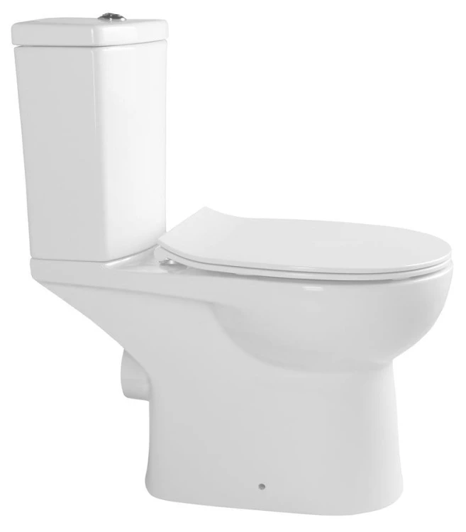 KAIRO kompakt WC, odpływ poziomy, biały #3