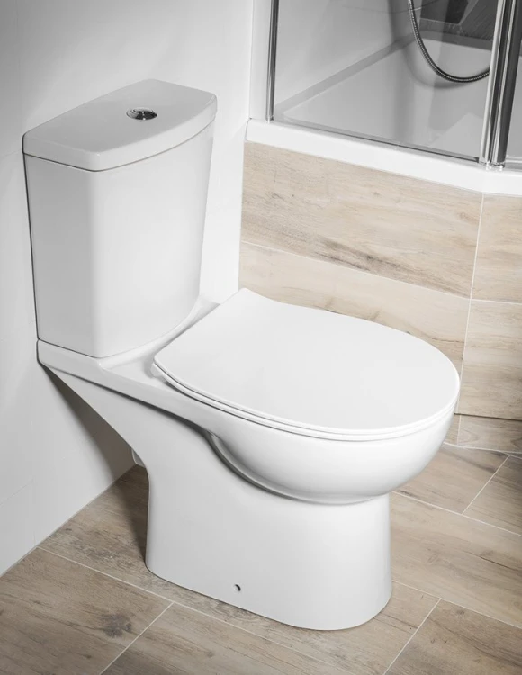 KAIRO CLEANWASH kompakt WC z funkcją bidetu, odpływ poziomy, biały #8