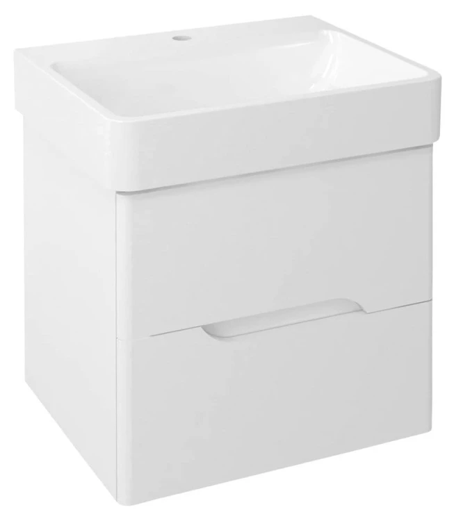 MEDIENA szafka umywalkowa 56x51x48,5cm, biały mat/biały mat
