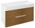 MEDIENA szafka umywalkowa 96x51x48,5cm, biały mat/dąb natural