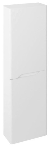 MEDIENA szafka wysoka 40x140x20cm, 2 drzwiczki, lewa/prawa, biały mat/biały mat