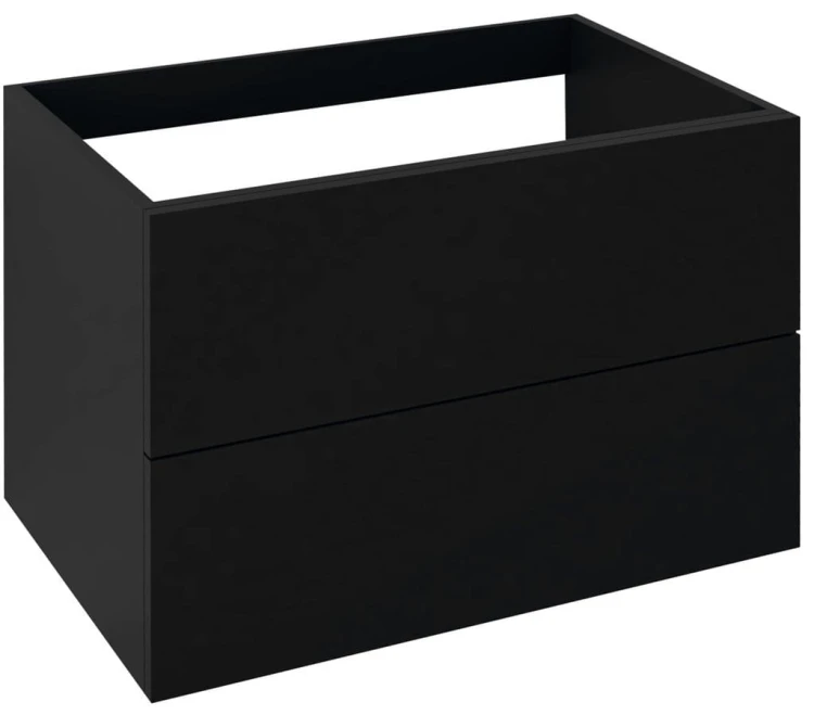 TREOS szafka umywalkowa 75x53x50,5cm, czarny mat