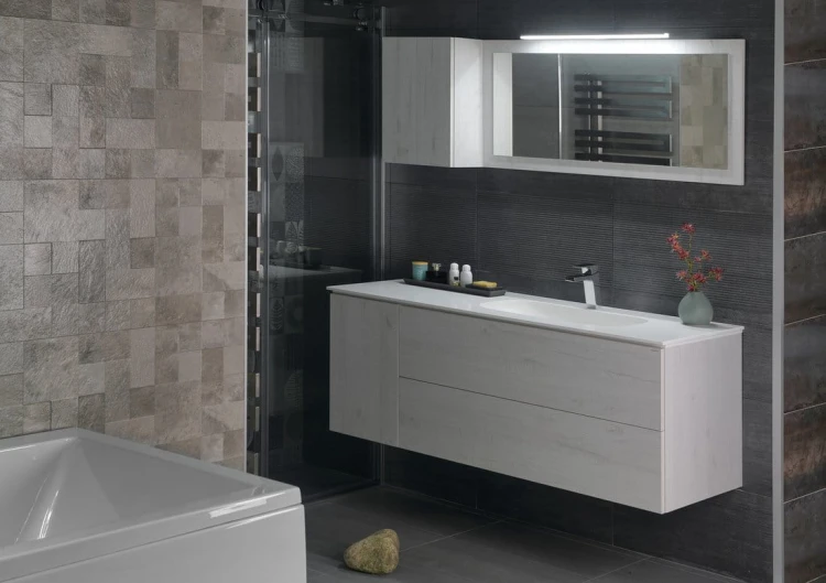TREOS szafka umywalkowa 110x53x50,5cm, dąb Polar #2