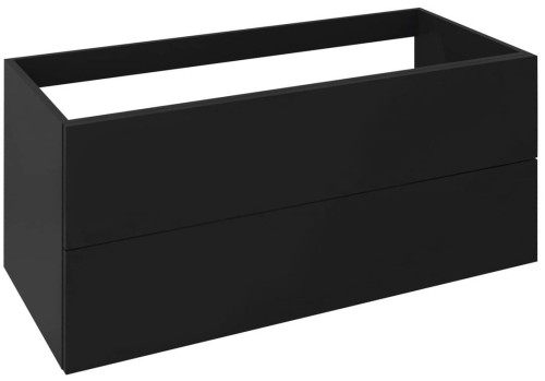 TREOS szafka z szufladami 110x53x50,5cm, czarny mat