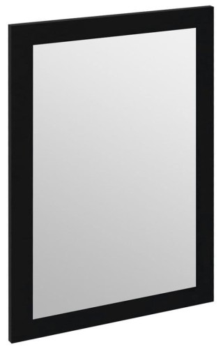 TREOS lustro w ramie 75x50cm, czarny mat