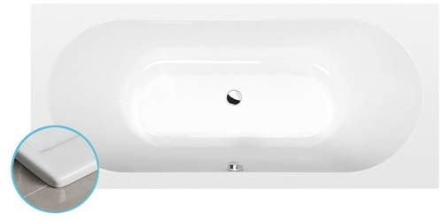 VIVA B SLIM wanna prostokątna 185x80x47cm, biała