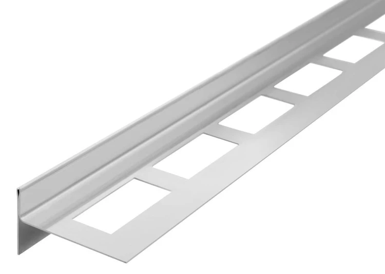 Listwa spadkowa lewa, wysokość 10 mm, długość 1500 mm, stal nierdzewna mat #5