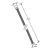 Rysunek techniczny - POWERFLEX wąż prysznicowy metalowy, 150cm, biały mat