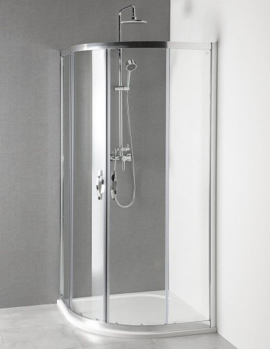 PROMOCJA kabina prysznicowa półokrągła 900x900x1900mm, szkło czyste