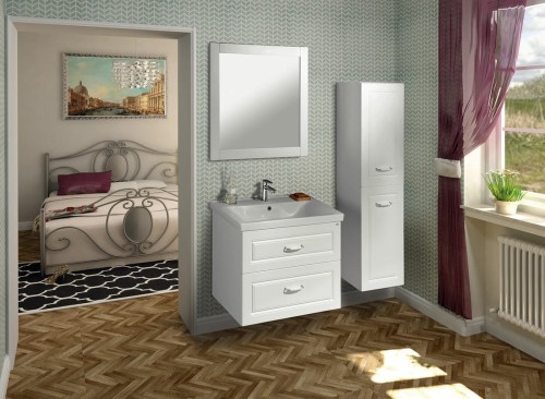 FAVOLO szafka umywalkowa 76,5x60x44,6cm, biały mat #2