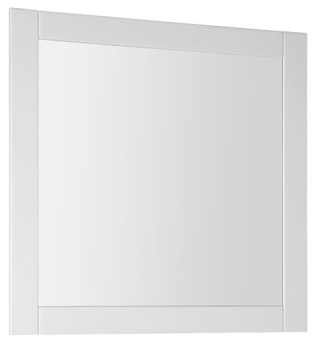 FAVOLO lustro w ramie 80x80cm, biały mat