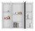 BATU szafka z lustrem 80x71x15cm, 2x oświetlenie LED, biały połysk #2