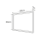 Rysunek techniczny - SORT lustro z oświetleniem LED 60x80cm, czarny mat