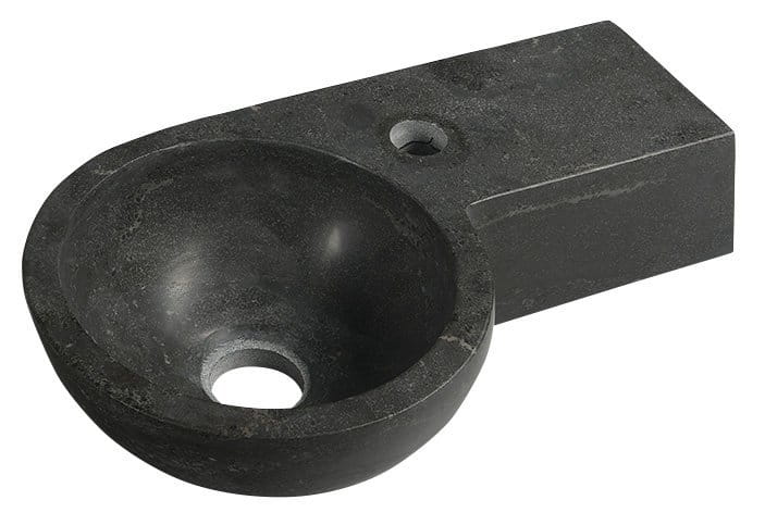 BLOK umywalka kamienna 40x23cm, antracyt