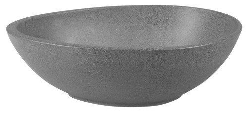 PUNC umywalka betonowa z korkiem, 53x39cm, czrany granit #2