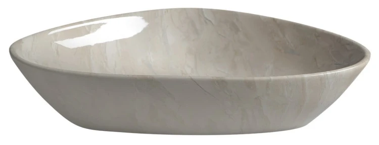 DALMA umywalka ceramiczna nablatowa, 58,5x39cm, marfil #2