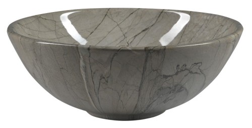 DALMA umywalka ceramiczna nablatowa, srednica 42cm, grigio #2