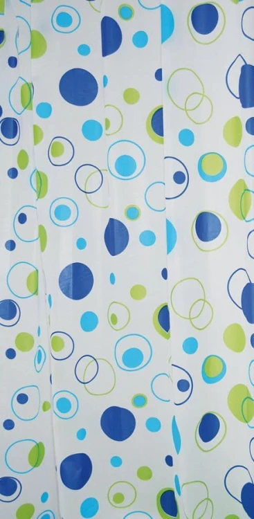 Zasłonka prysznicowa 180x200cm, PEVA, bąbelki
