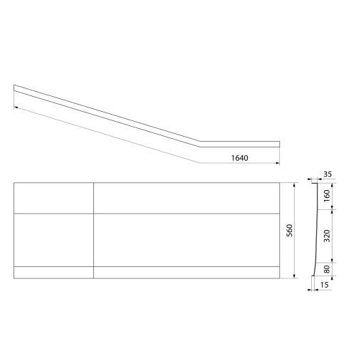 Rysunek techniczny - PROJEKTA R 160 obudowa czołowa