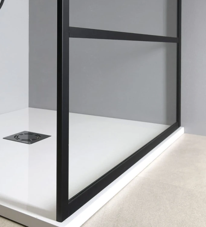 CURE BLACK walk-in, 800 mm, szkło czyste #11