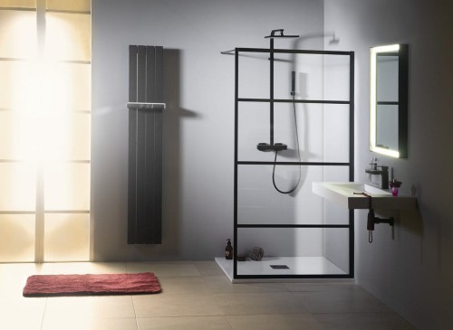 CURE BLACK walk-in 1100mm, szkło czyste #2