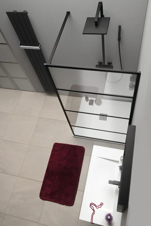 CURE BLACK walk-in 1100mm, szkło czyste #3