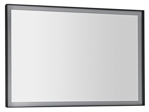 SORT lustro z oświetleniem LED 100x70cm, czarny mat