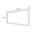 Rysunek techniczny - SORT lustro z oświetleniem LED 100x70cm, czarny mat