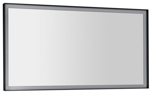 SORT lustro z oświetleniem LED 120x70cm, czarny mat