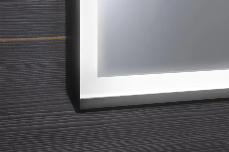 SORT lustro z oświetleniem LED 120x70cm, czarny mat #4