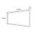 Rysunek techniczny - SORT lustro z oświetleniem LED 120x70cm, czarny mat