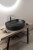CALEO umywalka ceramiczna nablatowa 60x42cm, czarny mat #2