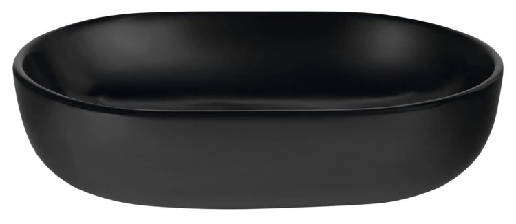 CALEO umywalka ceramiczna nablatowa 60x42cm, czarny mat #3