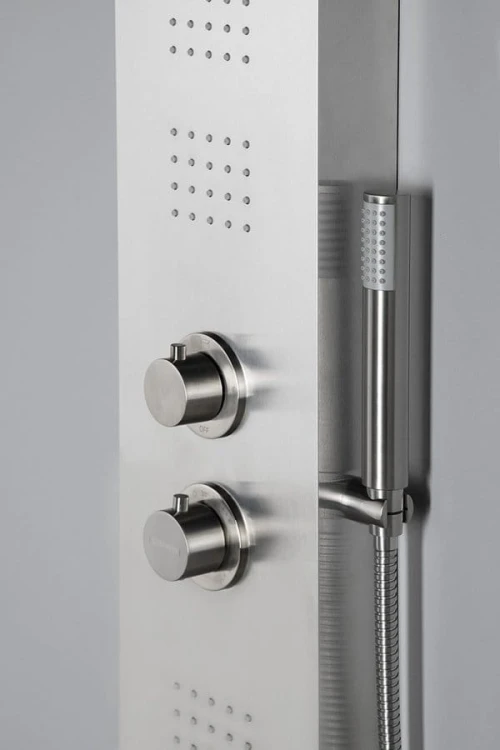 PRESTIGE panel prysznicowy z baterią termostatyczną 200x1400mm, stal nierdzewna mat #3