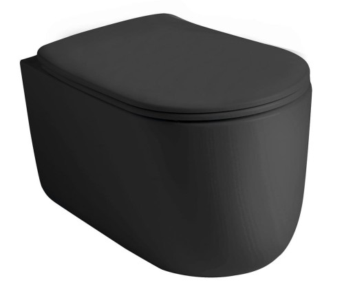 NOLITA WC wiszące, Rimless, 35x55cm, czarny mat #2