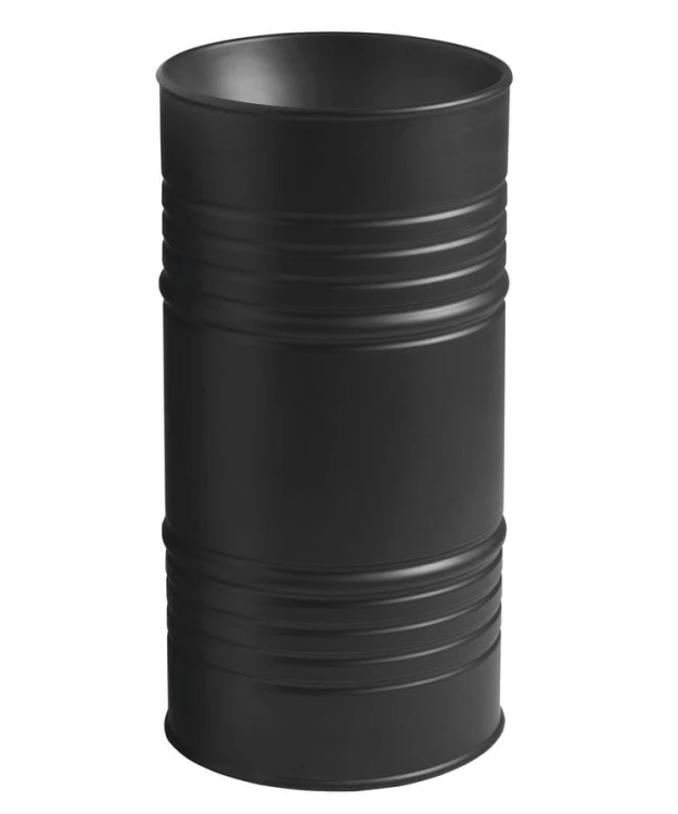 BARREL umywalka ceramiczna wolnostojąca 42x90x42cm, czarny mat