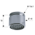 Rysunek techniczny - Perlator, gwint zewnętrzny  M18x1, chrom