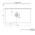 Rysunek techniczny - FLEXIA brodzik kompozytowy z możliwością docinania na dowolny wymiar 130x70cm