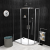 SIGMA SIMPLY kabina prysznicowa półokrągła 1000x800mm, R550, L/R, szkło czyste