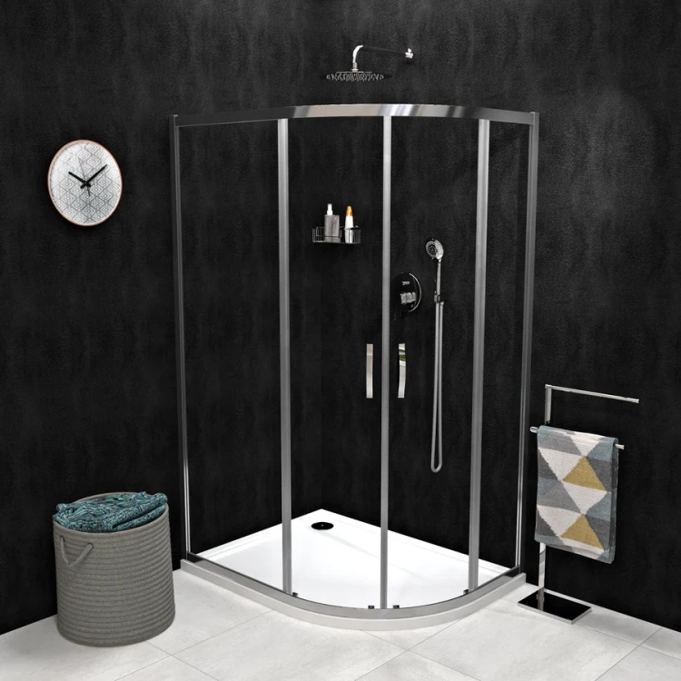 SIGMA SIMPLY kabina prysznicowa półokrągła 1000x800mm, R550, L/R, szkło czyste