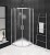 SIGMA SIMPLY kabina prysznicowa półokrągła 800x800mm, R550, Brick szkło
