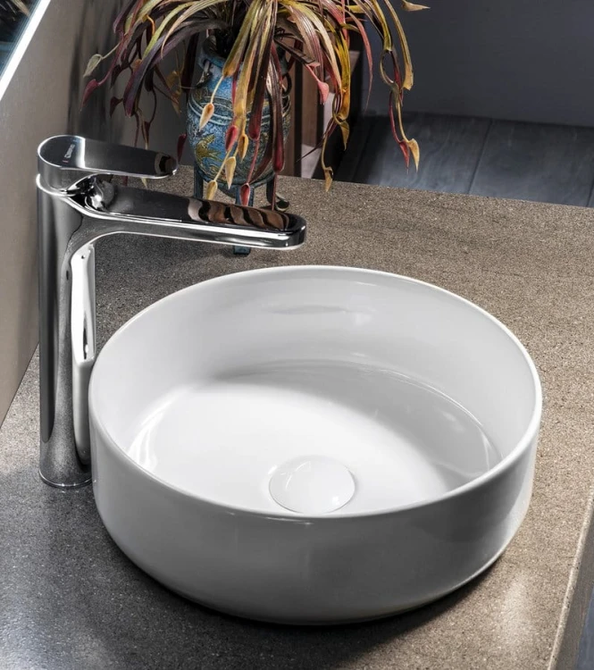 Korek umywalkowy 5/4“, klik-klak, grzybek ceramiczny, 10-50mm, biały #2