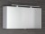 CLOE szafka z lustrem z oświetleniem LED, 100x50x18cm, biała #2